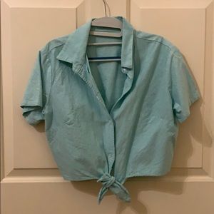 Light Blue Crop Top 🤍